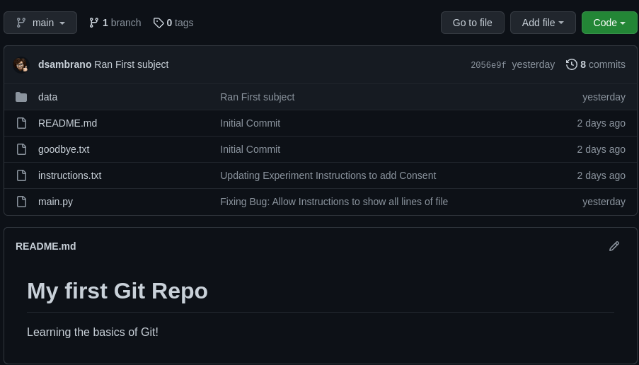 Completed GitHub Repo